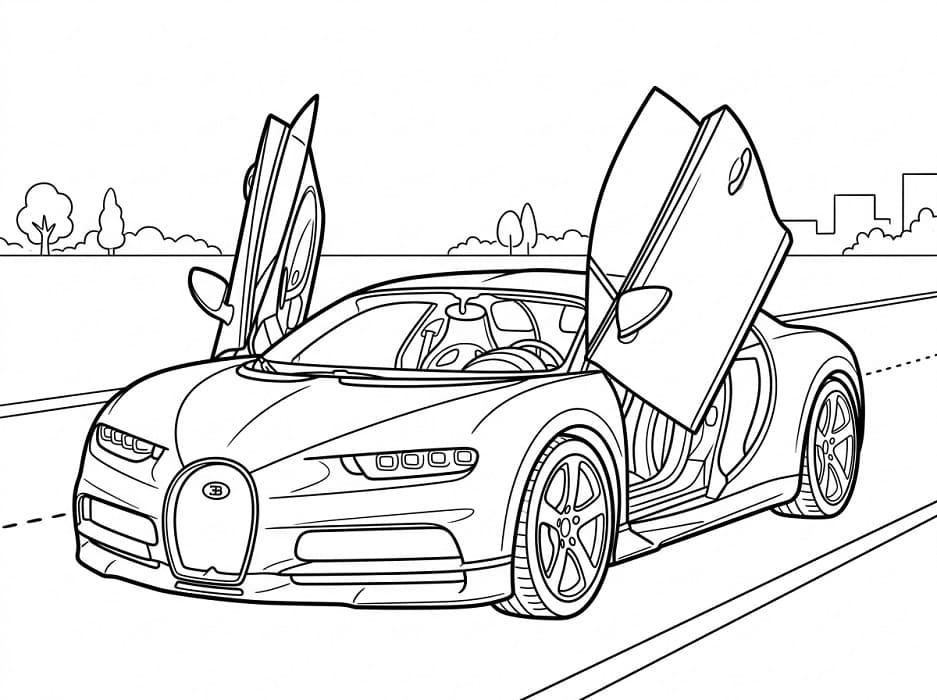 Druckbares Bugatti Bild ausmalbilder
