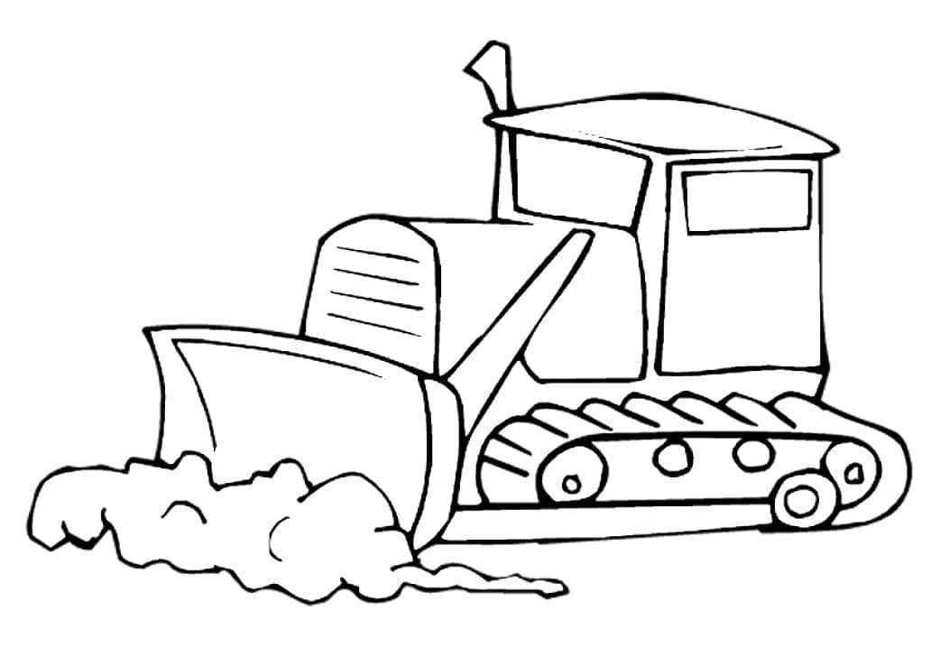 Druckbares Bulldozer Bild ausmalbilder