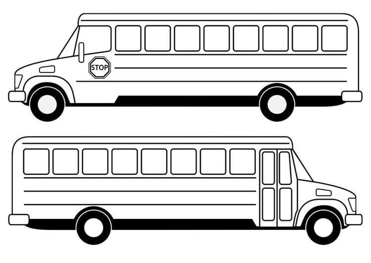 Druckbares Bus Bild ausmalbilder
