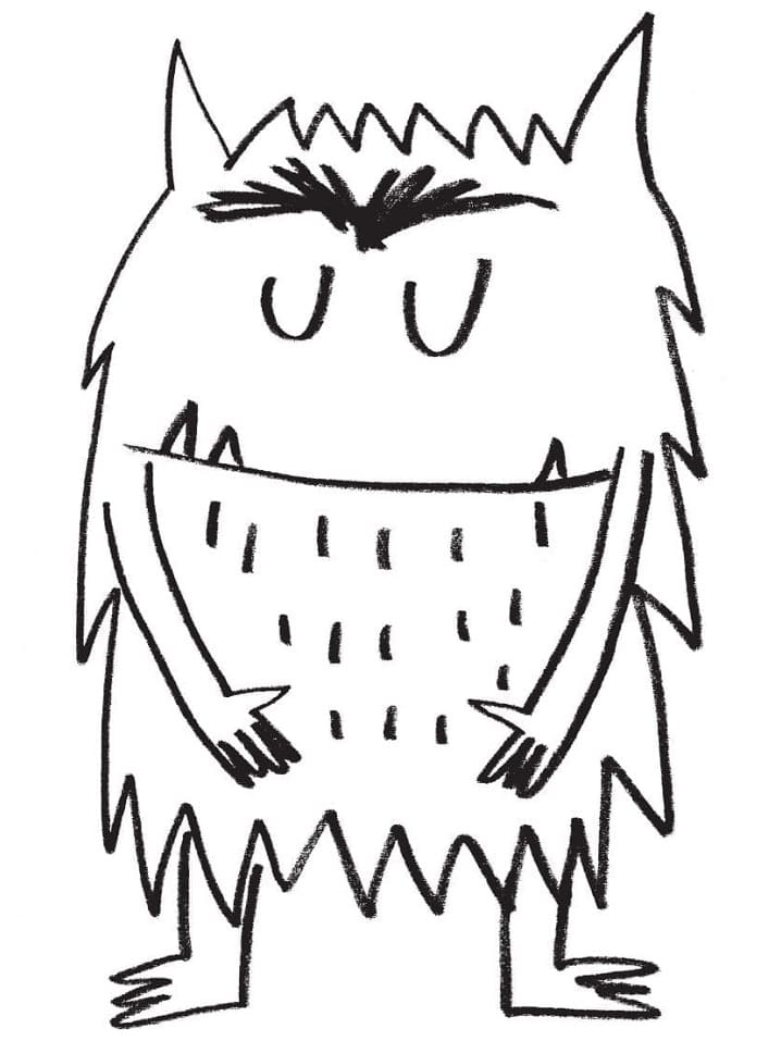 Druckbares Das Farbenmonster
