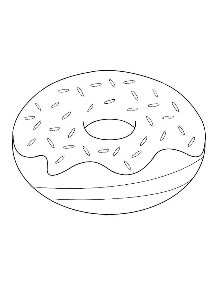 Druckbares Donut Bild ausmalbilder