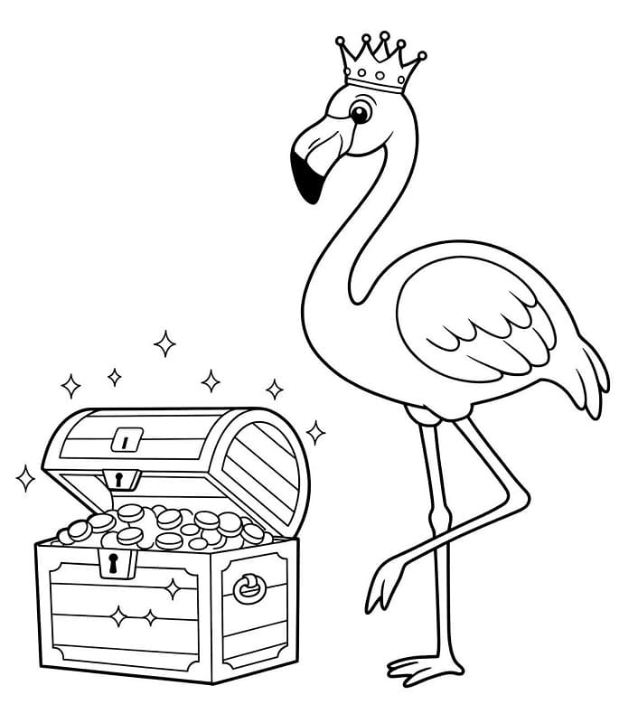 Druckbares Flamingo Bild ausmalbilder