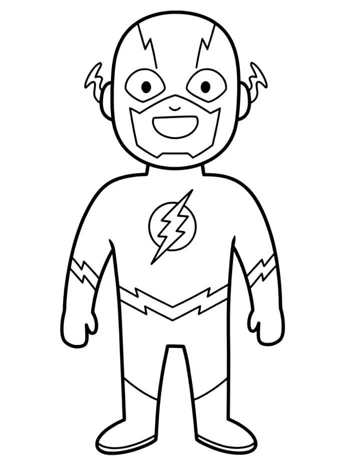 Druckbares Flash Bild ausmalbilder