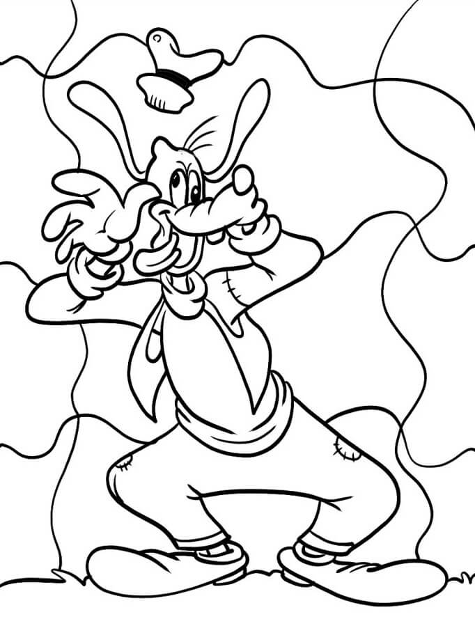 Druckbares Goofy Bild ausmalbilder