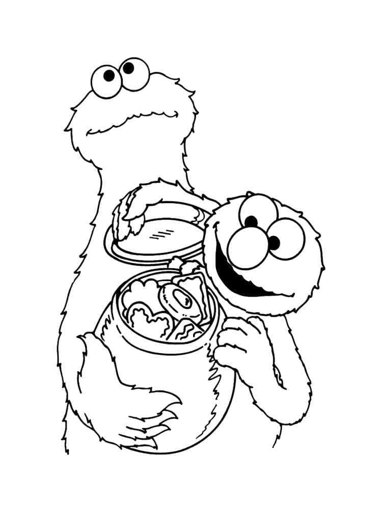 Druckbares Krümelmonster Bild ausmalbilder