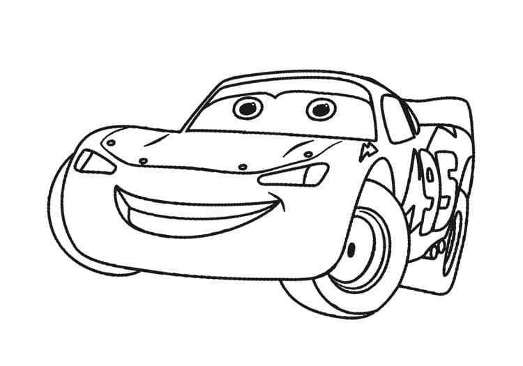 Druckbares Lightning McQueen Bild ausmalbilder