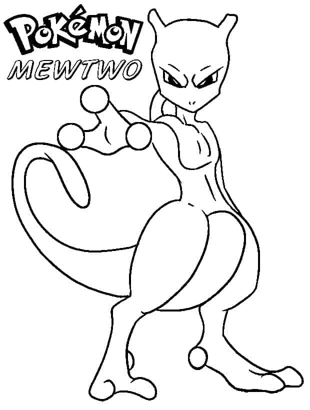 Druckbares Mewtu Bild ausmalbilder