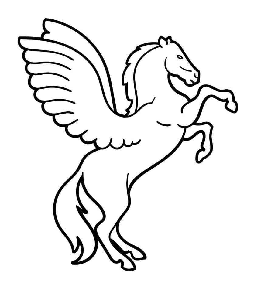 Druckbares Pegasus Bild ausmalbilder
