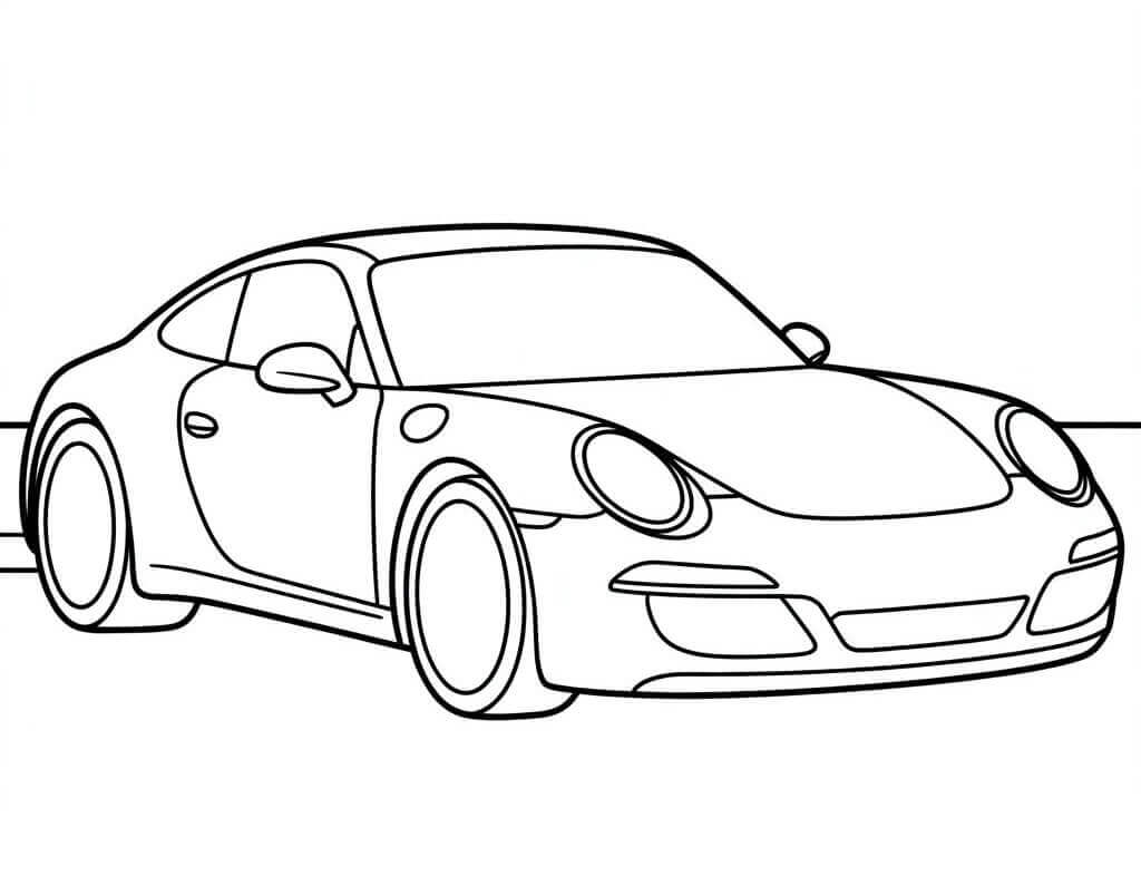 Druckbares Porsche Bild ausmalbilder