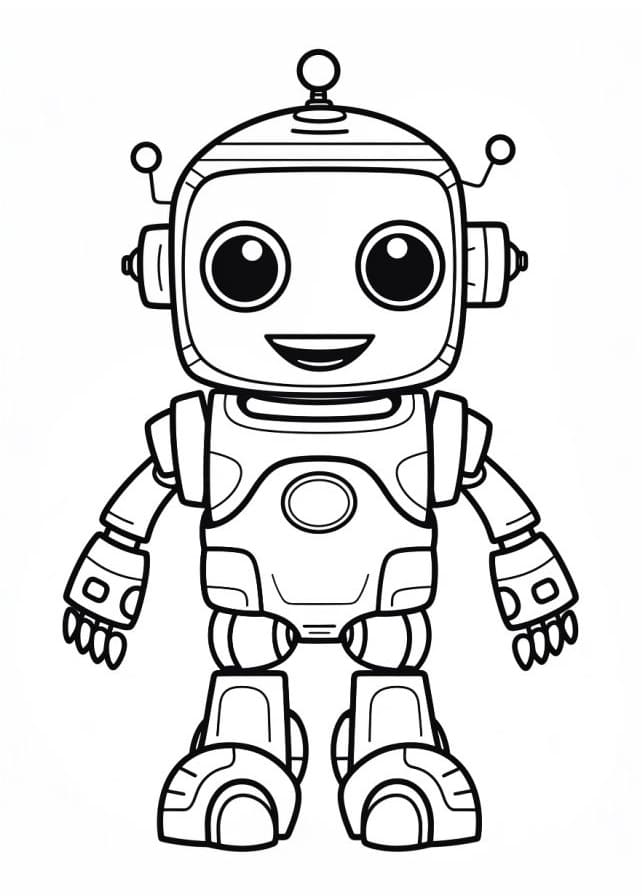 Druckbares Roboter Bild ausmalbilder