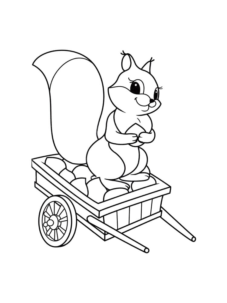 Eichhörnchen 1 ausmalbilder