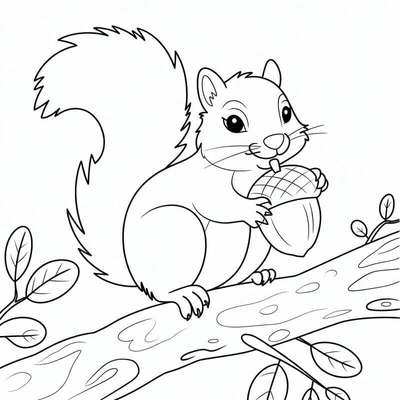 Eichhörnchen kostenlos ausmalbilder