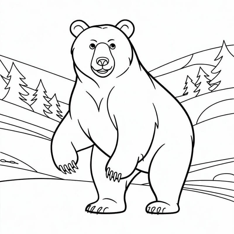 Ein Bär ausmalbilder