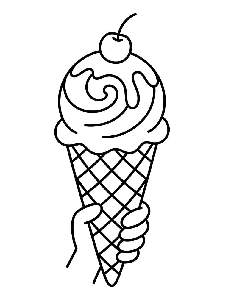 Ein Eis ausmalbilder