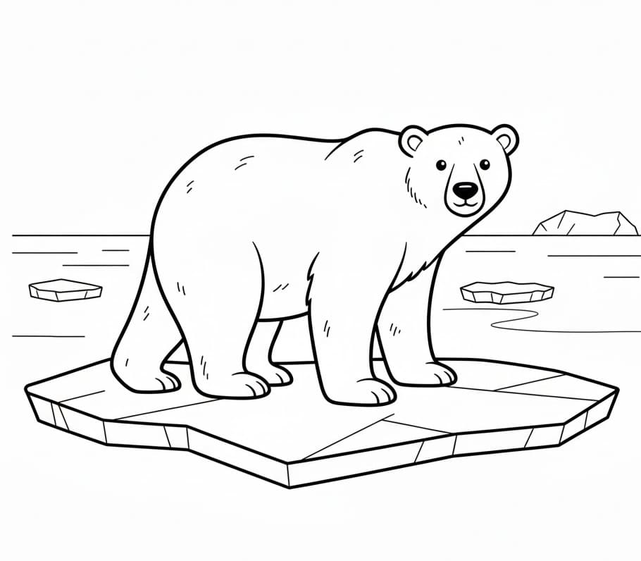 Ein Eisbär ausmalbilder