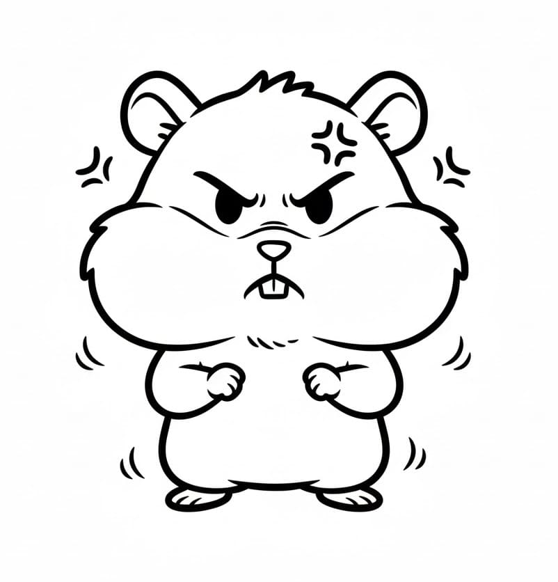 Ein Hamster ausmalbilder