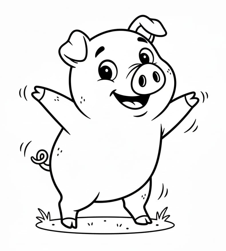 Ein Schwein ausmalbilder