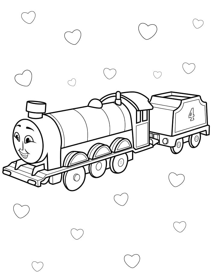 Ein Thomas Zug ausmalbilder