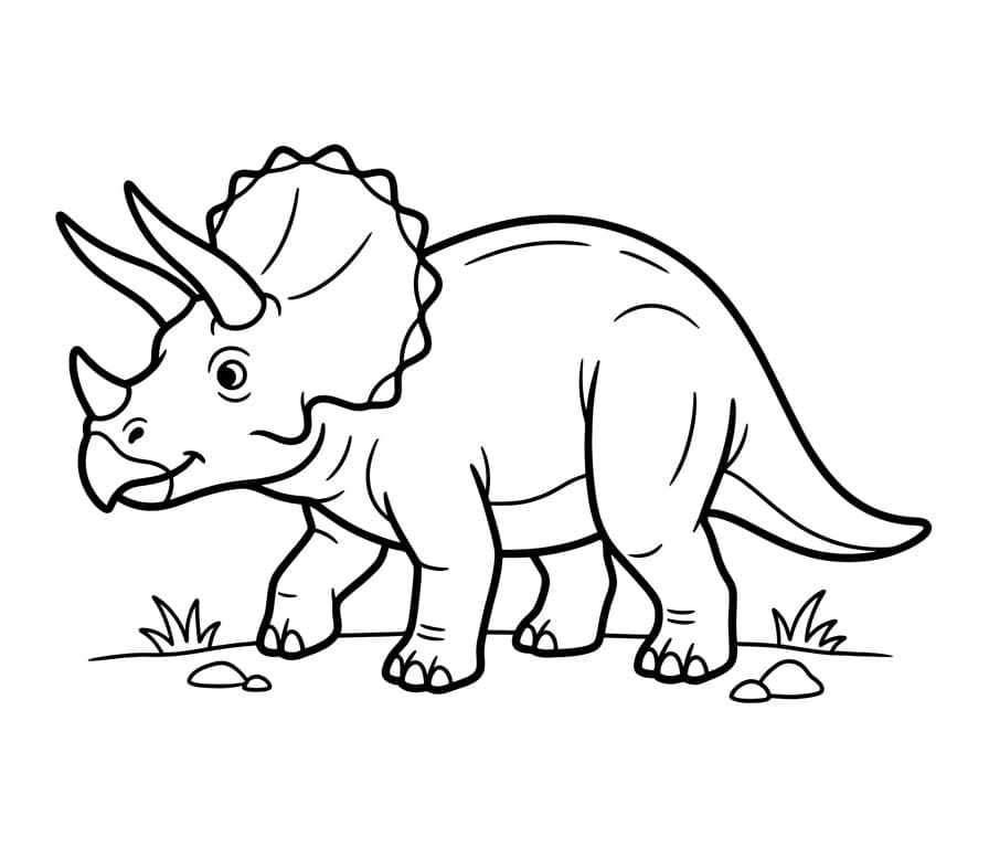 Triceratops ausmalbilder