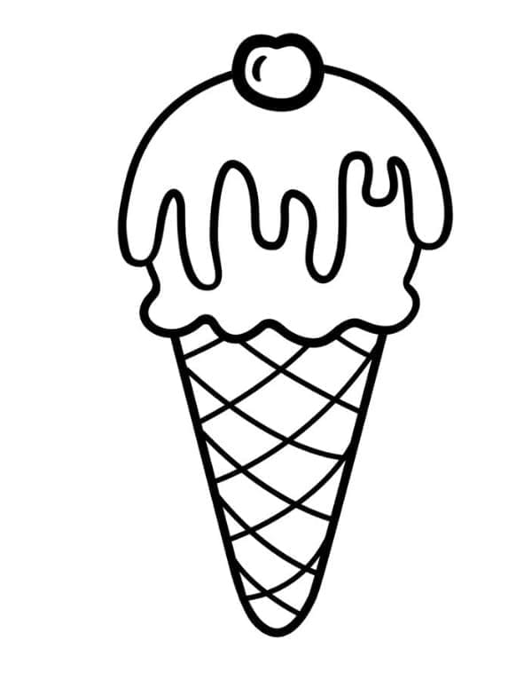 Ein einfaches Eis ausmalbilder