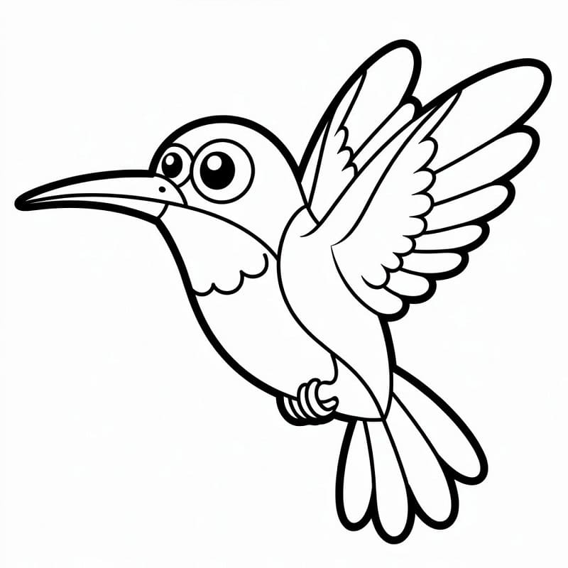 Ein kleiner Kolibri ausmalbilder