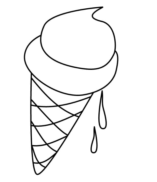 Ein schmelzendes Eis ausmalbilder