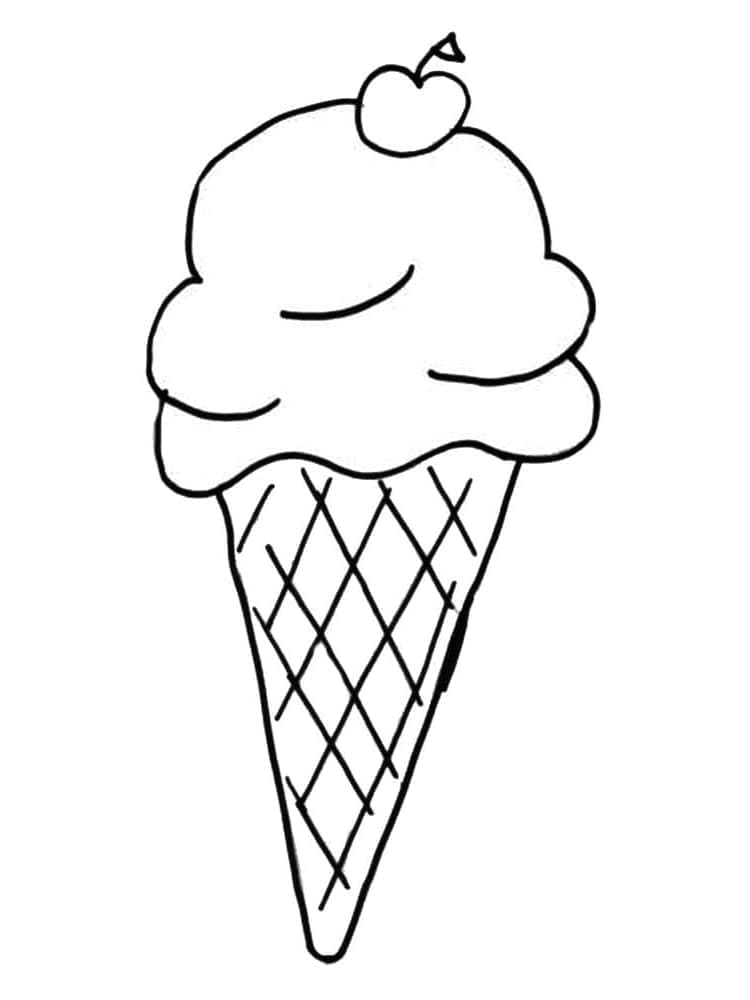 Ein süßes Eis ausmalbilder