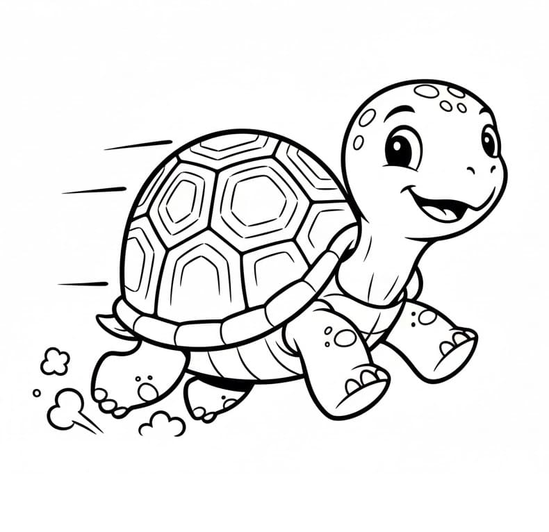 Eine Schildkröte ausmalbilder