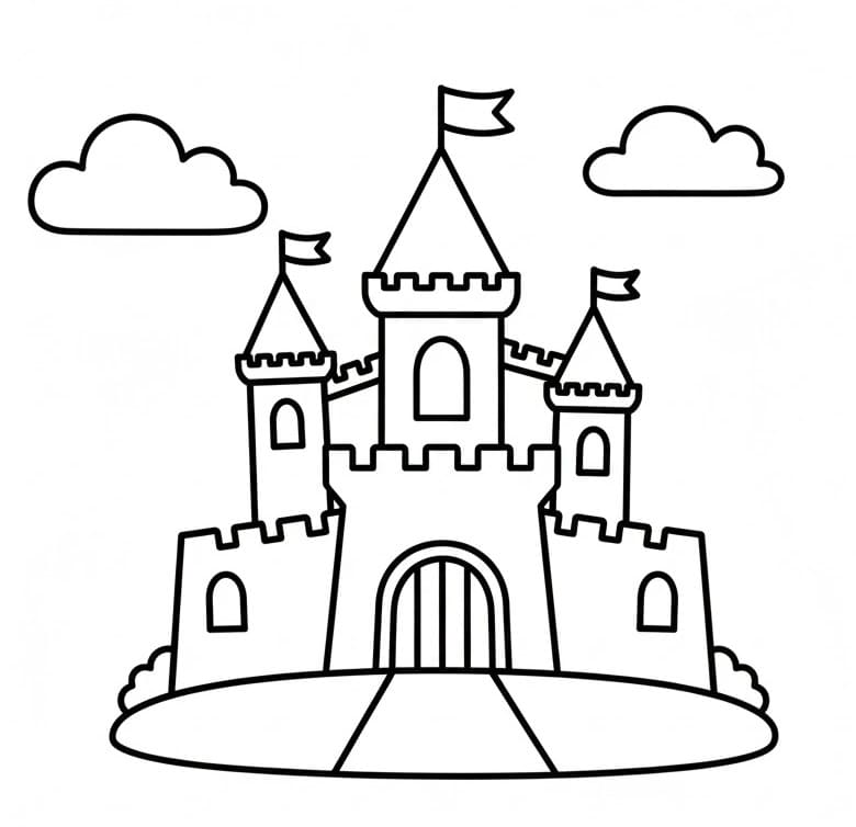 Eine wundervolle Schloss ausmalbilder