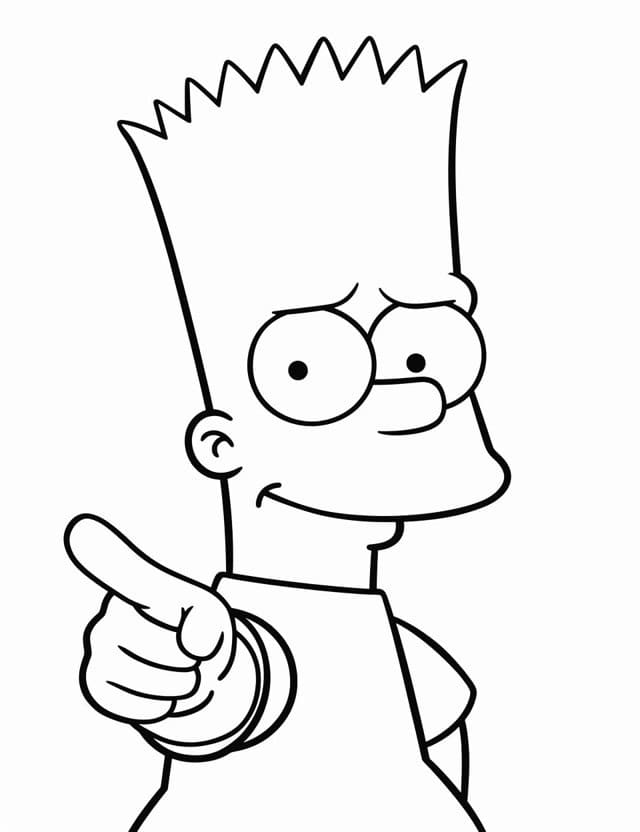 Einfache Simpsons ausmalbilder