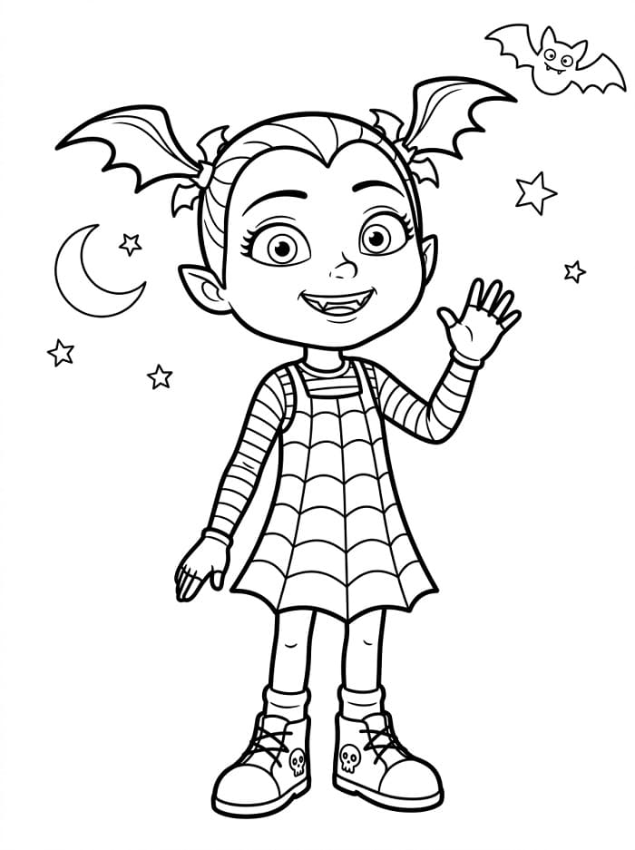 Einfache Vampirina ausmalbilder