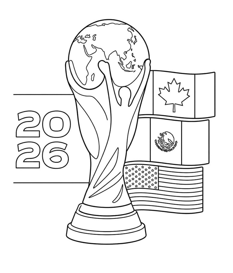 Weltmeisterschaft 2026 ausmalbilder