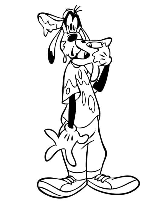 Einfacher Goofy ausmalbilder