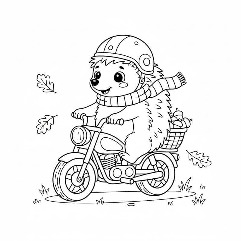 Einfacher Igel ausmalbilder