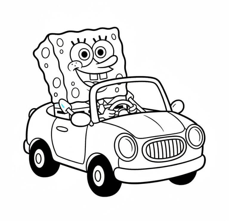 Einfacher Spongebob ausmalbilder