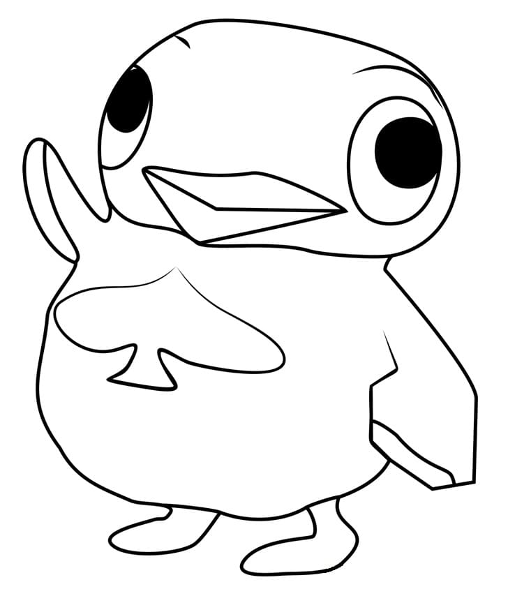 Einfaches Animal Crossing ausmalbilder