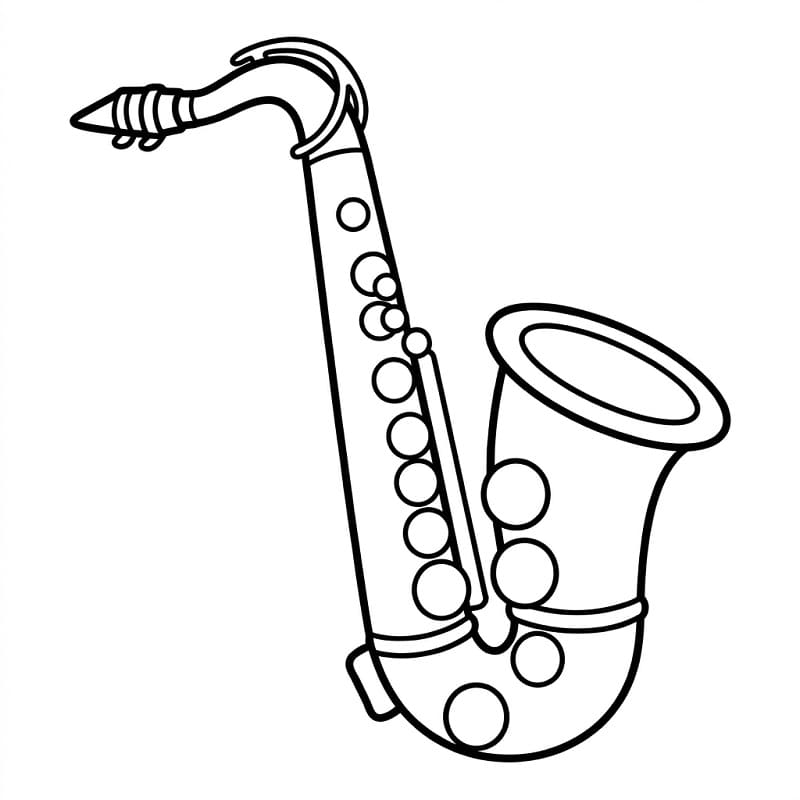 Saxophon ausmalbilder