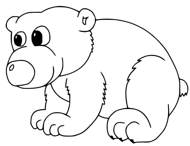 Eisbärbaby ausmalbilder