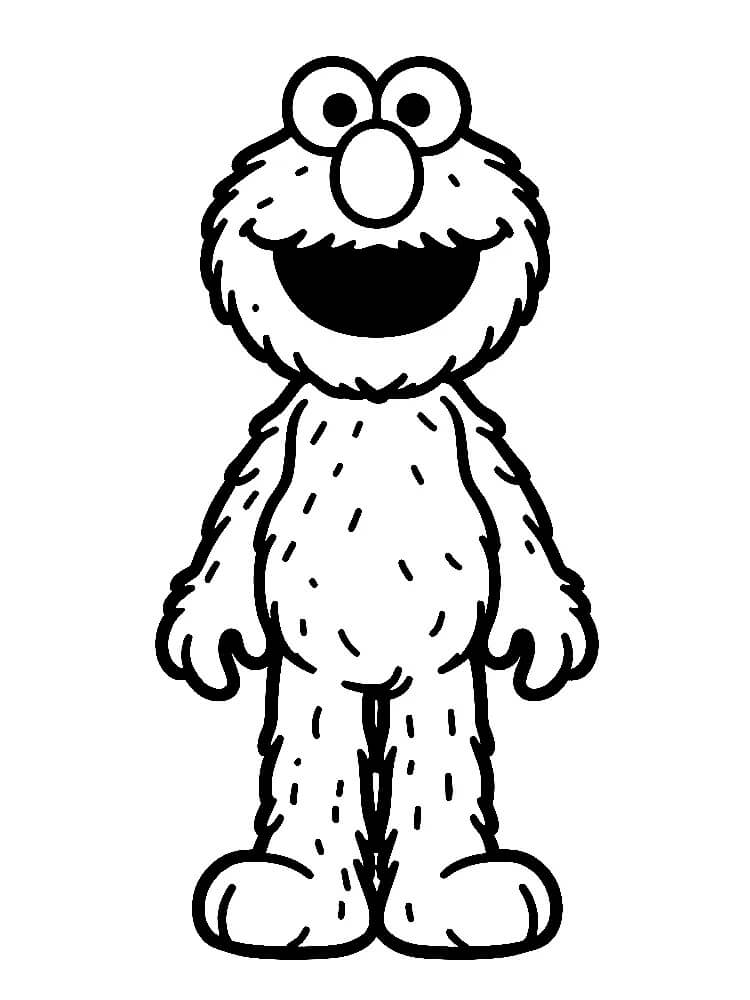 Elmo für 2-jährige Kinder ausmalbilder