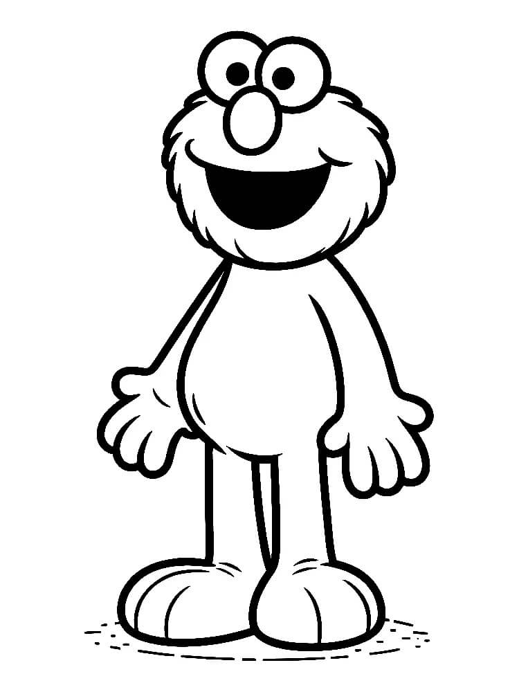 Elmo für 3-jährige Kinder ausmalbilder