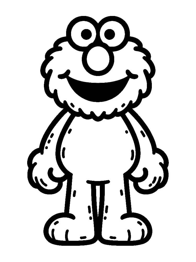 Elmo für 4-jährige Kinder ausmalbilder