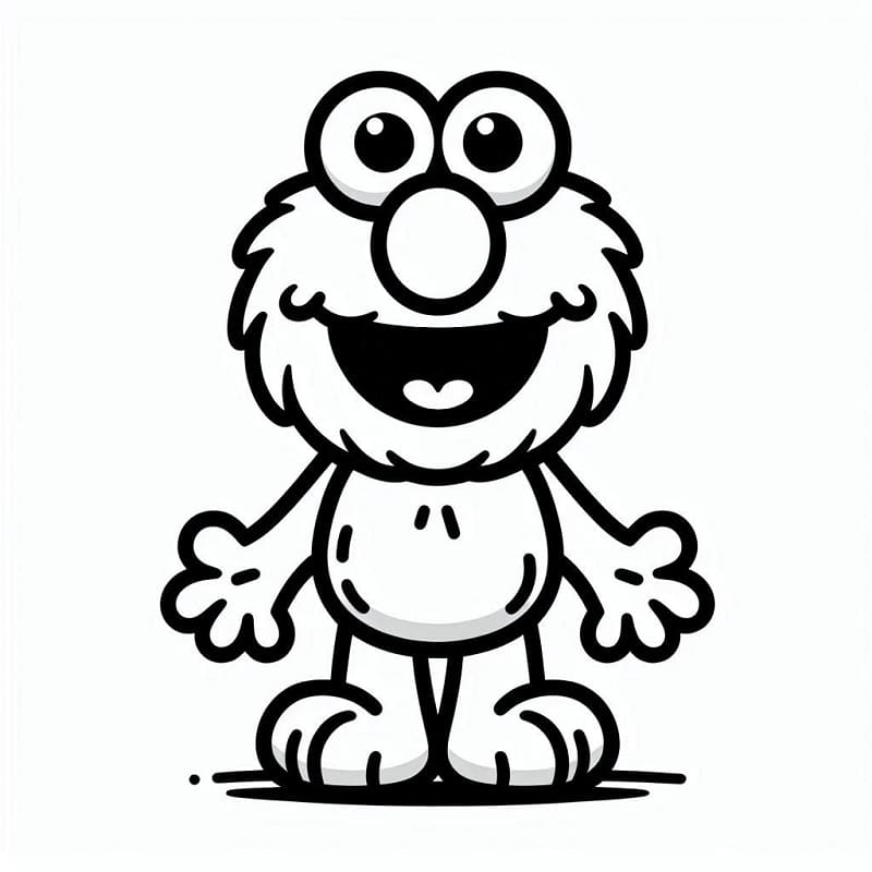 Elmo für Kinder ausmalbilder