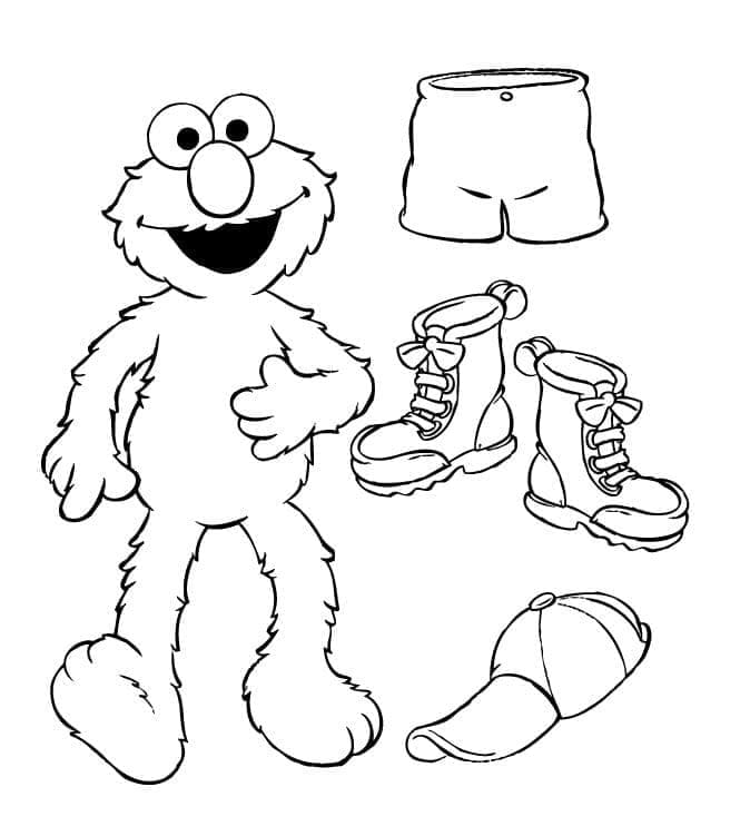 Elmo zum Ausdrucken ausmalbilder