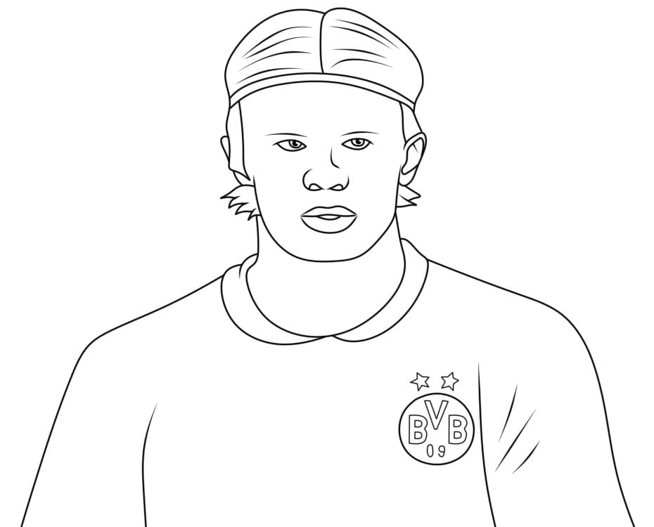 Erling Haaland zum Ausdrucken ausmalbilder