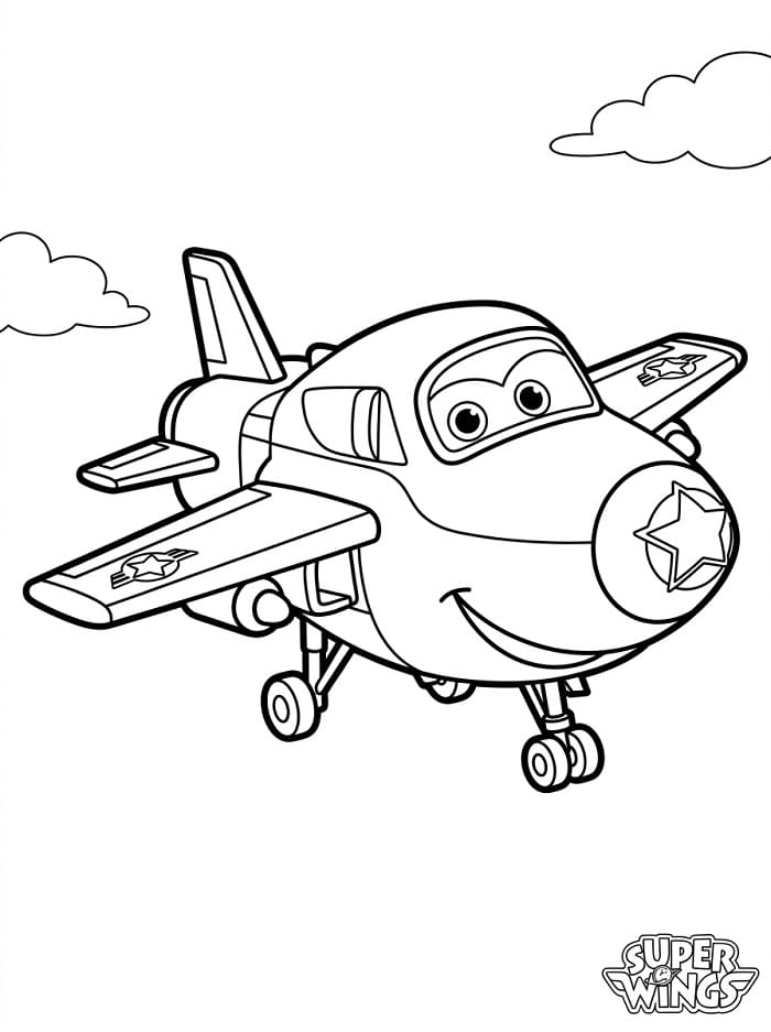 Erstaunliche Super Wings ausmalbilder