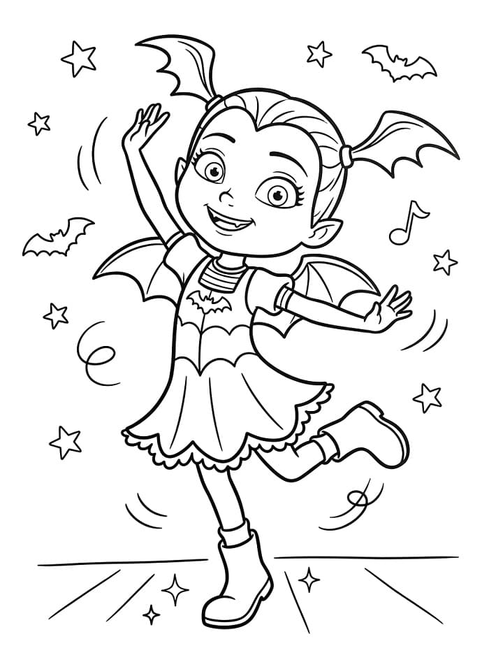Erstaunliche Vampirina ausmalbilder