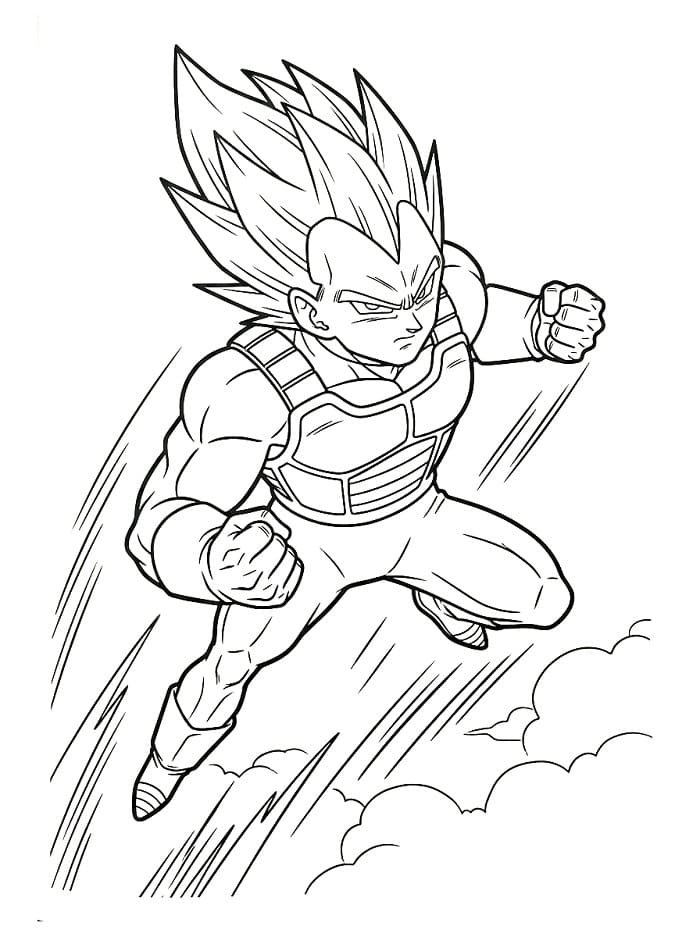 Erstaunliche Vegeta ausmalbilder