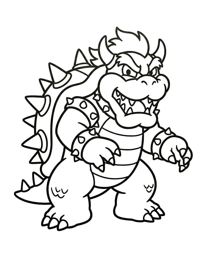 Erstaunlicher Bowser ausmalbilder