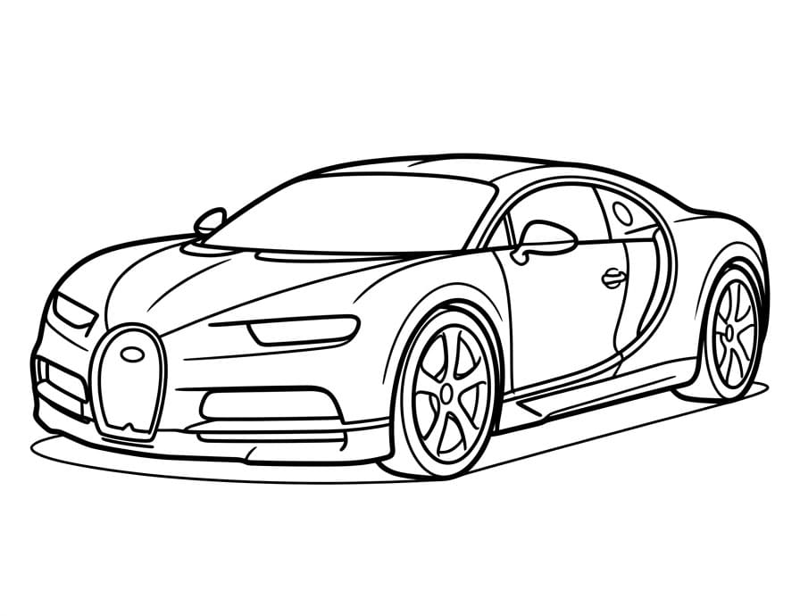 Erstaunlicher Bugatti ausmalbilder