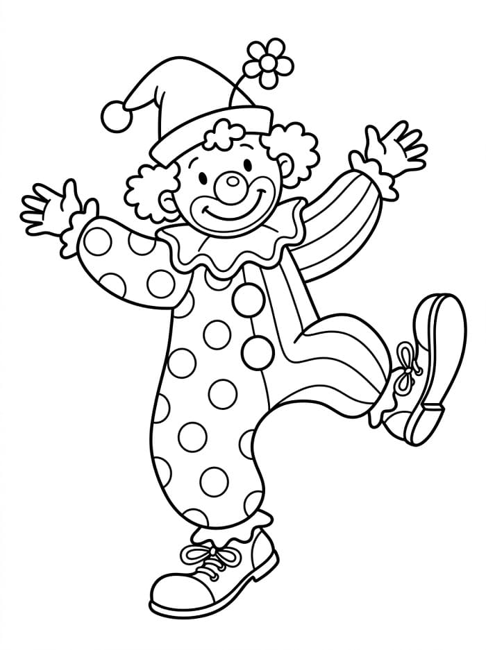 Erstaunlicher Clown ausmalbilder